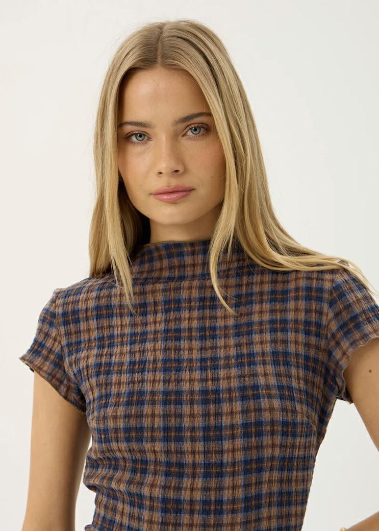 Afends Eiode Seersucker Mini Dre Shev Indigo Check. Afends Dresses in Womens Dresses & Womens Skirts, Dresses & Jumpsuits. Code: W263806
