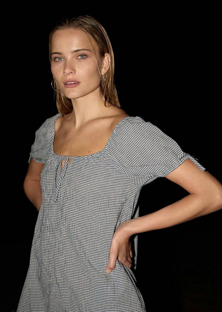 Afends Lenni Mini Dress Indy Navy Check. Afends Dresses in Womens Dresses & Womens Skirts, Dresses & Jumpsuits. Code: W263807
