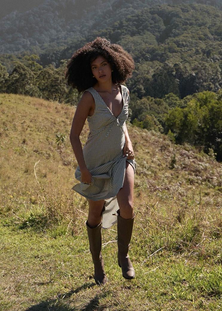 Afends Izzy Maxi Dress Vice Alpine Ckeck. Afends Dresses in Womens Dresses & Womens Skirts, Dresses & Jumpsuits. Code: W263809