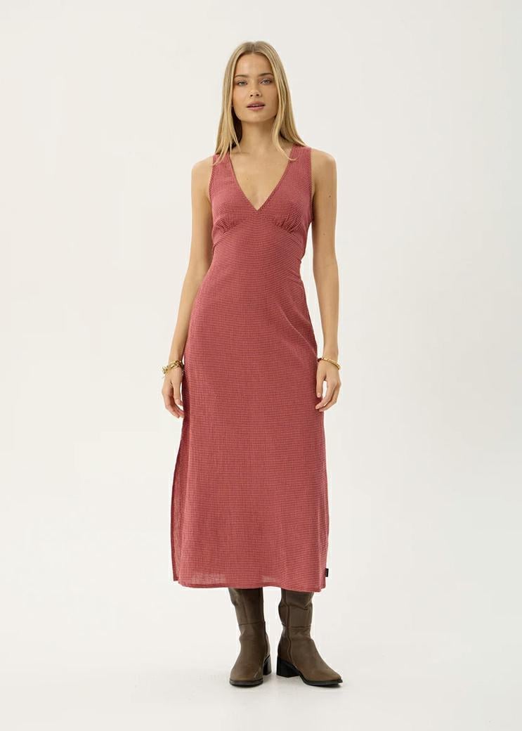 Afends Tully Seersucker Maxi Indy Rose Check. Afends Dresses in Womens Dresses & Womens Skirts, Dresses & Jumpsuits. Code: W263813