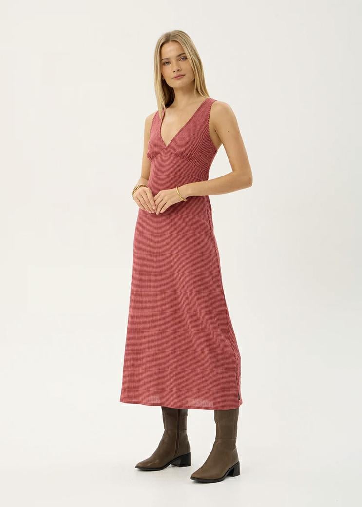 Afends Tully Seersucker Maxi Indy Rose Check. Afends Dresses in Womens Dresses & Womens Skirts, Dresses & Jumpsuits. Code: W263813