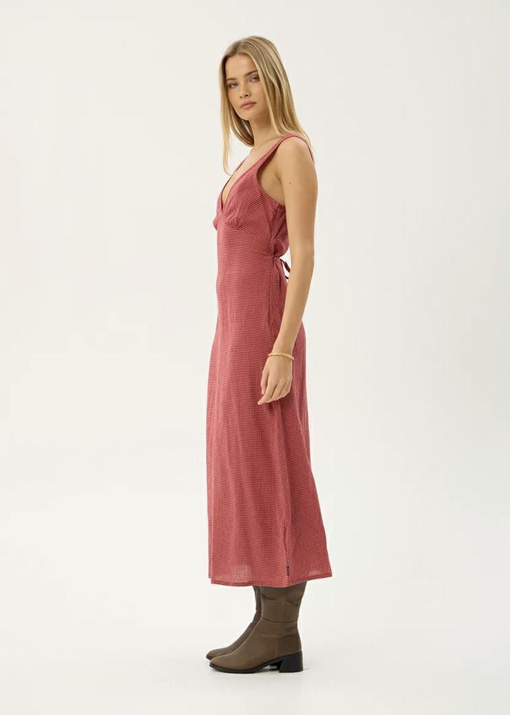 Afends Tully Seersucker Maxi Indy Rose Check. Afends Dresses in Womens Dresses & Womens Skirts, Dresses & Jumpsuits. Code: W263813