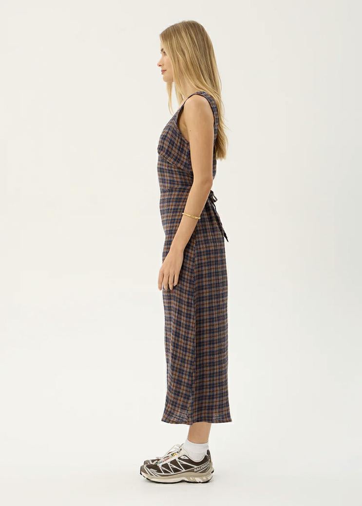 Afends Tully Seersucker Maxi Dre Shev Indigo Check. Afends Dresses in Womens Dresses & Womens Skirts, Dresses & Jumpsuits. Code: W263823