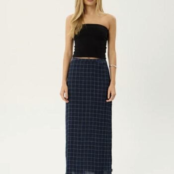 Afends Lita Seersucker Maxi Skir Thea Midnight Check. Afends Skirts in Womens Skirts & Womens Skirts, Dresses & Jumpsuits. Code: W263906
