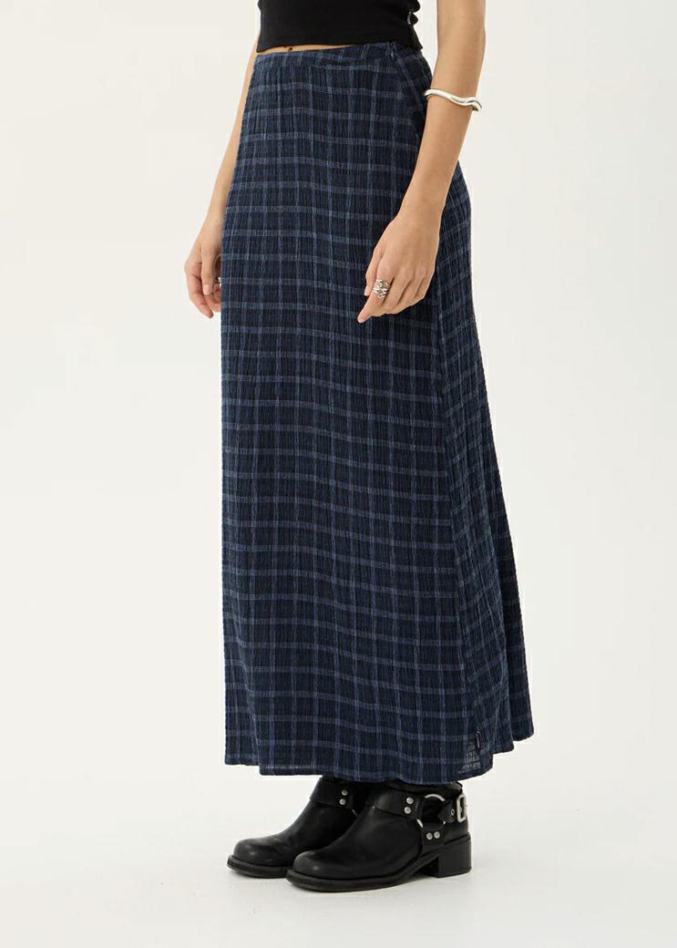 Afends Lita Seersucker Maxi Skir Thea Midnight Check. Afends Skirts in Womens Skirts & Womens Skirts, Dresses & Jumpsuits. Code: W263906