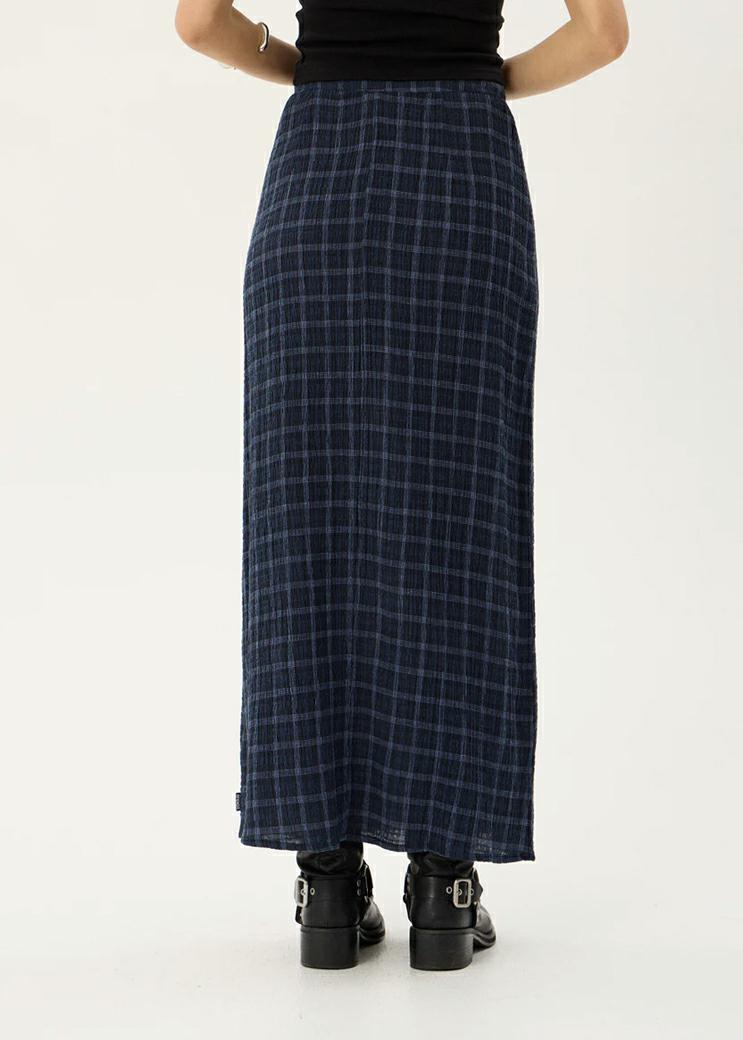 Afends Lita Seersucker Maxi Skir Thea Midnight Check. Afends Skirts in Womens Skirts & Womens Skirts, Dresses & Jumpsuits. Code: W263906