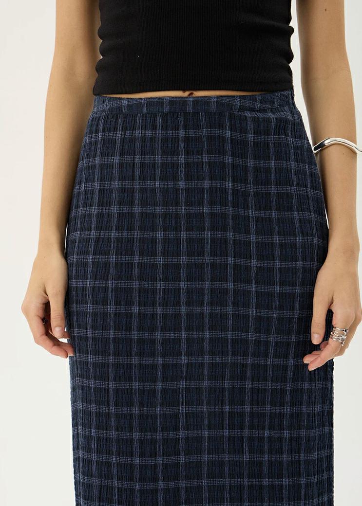 Afends Lita Seersucker Maxi Skir Thea Midnight Check. Afends Skirts in Womens Skirts & Womens Skirts, Dresses & Jumpsuits. Code: W263906