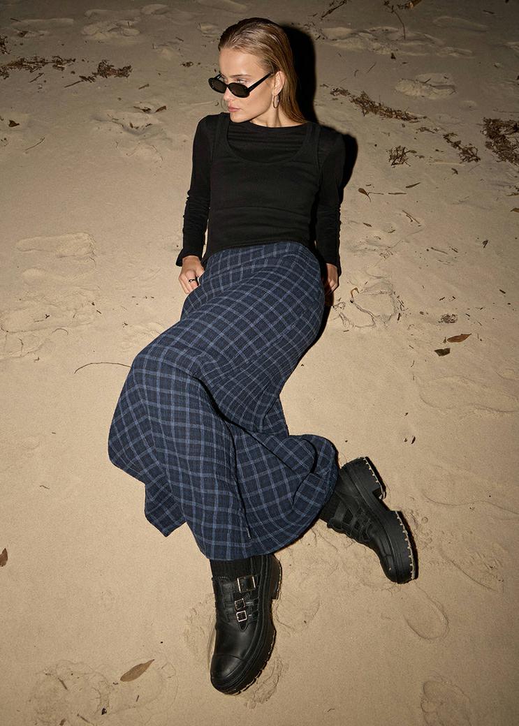 Afends Lita Seersucker Maxi Skir Thea Midnight Check. Afends Skirts in Womens Skirts & Womens Skirts, Dresses & Jumpsuits. Code: W263906