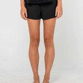 Rusty Rumour Lounge Short Black. Rusty Walkshorts - Elastic Waist in Womens Walkshorts - Elastic Waist & Womens Shorts. Code: WKL0833