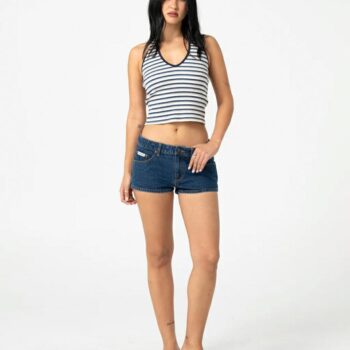 Rusty Lemmy Low Rise Micro Mini Deep Sea Blue. Rusty Walkshorts - Fitted Waist in Womens Walkshorts - Fitted Waist & Womens Shorts. Code: WKL0862
