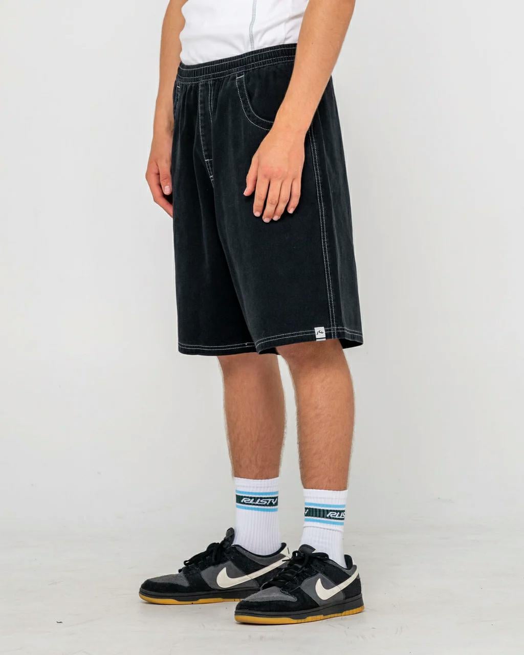 Rusty Flip Daddy Elastic Baggy Black. Rusty Walkshorts - Fitted Waist in Mens Walkshorts - Fitted Waist & Mens Shorts. Code: WKM1243