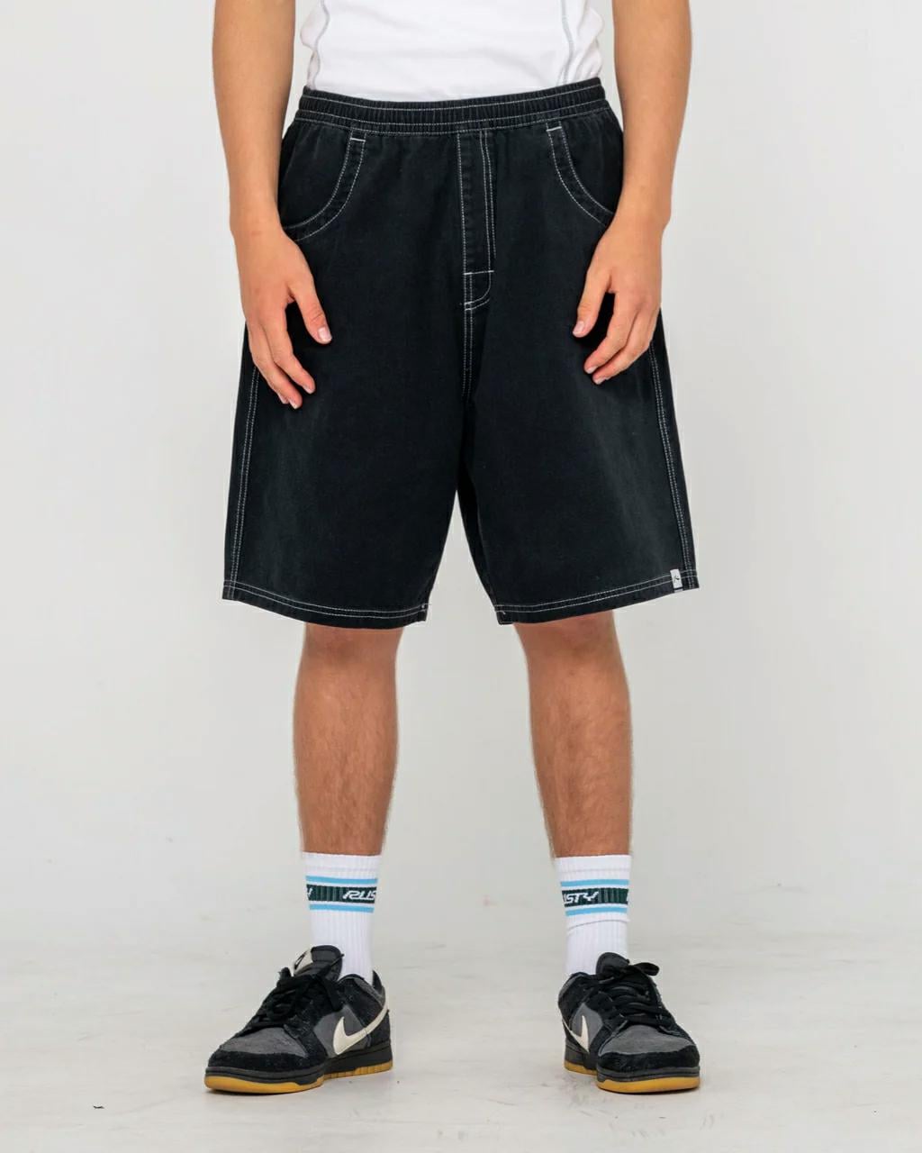 Rusty Flip Daddy Elastic Baggy Black. Rusty Walkshorts - Fitted Waist in Mens Walkshorts - Fitted Waist & Mens Shorts. Code: WKM1243