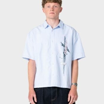 Rusty Morning Glory Short Sleev Sky Blue. Rusty Shirts - Short Sleeve in Mens Shirts - Short Sleeve & Mens Shirts. Code: WSM1246