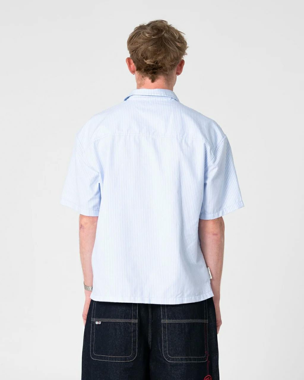 Rusty Morning Glory Short Sleev Sky Blue. Rusty Shirts - Short Sleeve in Mens Shirts - Short Sleeve & Mens Shirts. Code: WSM1246