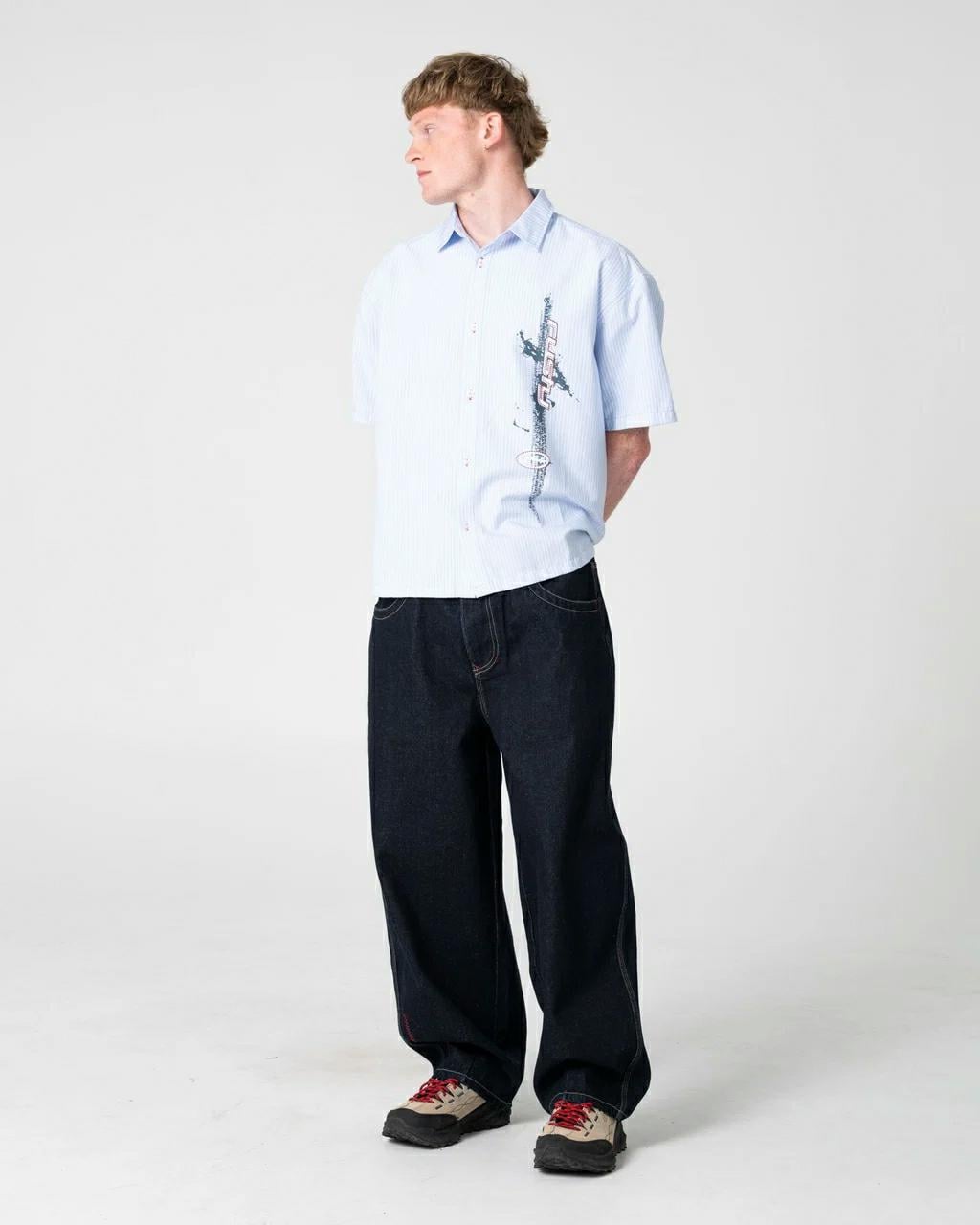 Rusty Morning Glory Short Sleev Sky Blue. Rusty Shirts - Short Sleeve in Mens Shirts - Short Sleeve & Mens Shirts. Code: WSM1246