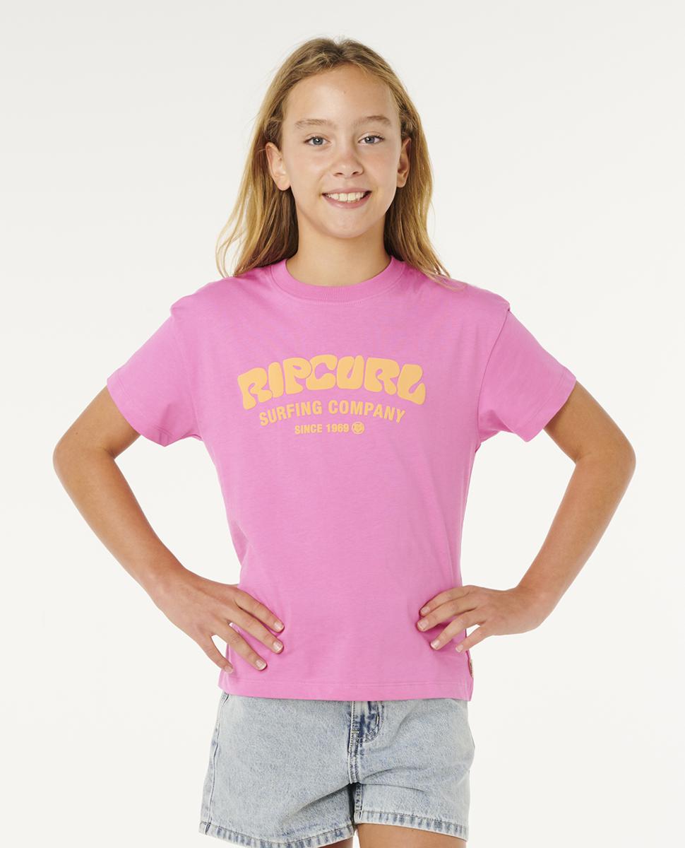 Rip Curl Surf Puff Relaxed Tee - Girls (8-14 Years) Super Pink. Rip Curl Tees in Girls Tees & Girls T-shirts & Singlets. Code: 03EGTE