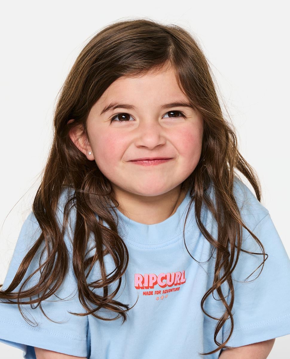 Rip Curl The Road Trip Tee - Girl Sky Blue. Rip Curl Tees in Toddler Girls Tees & Toddler Girls T-shirts & Singlets. Code: 058JTE