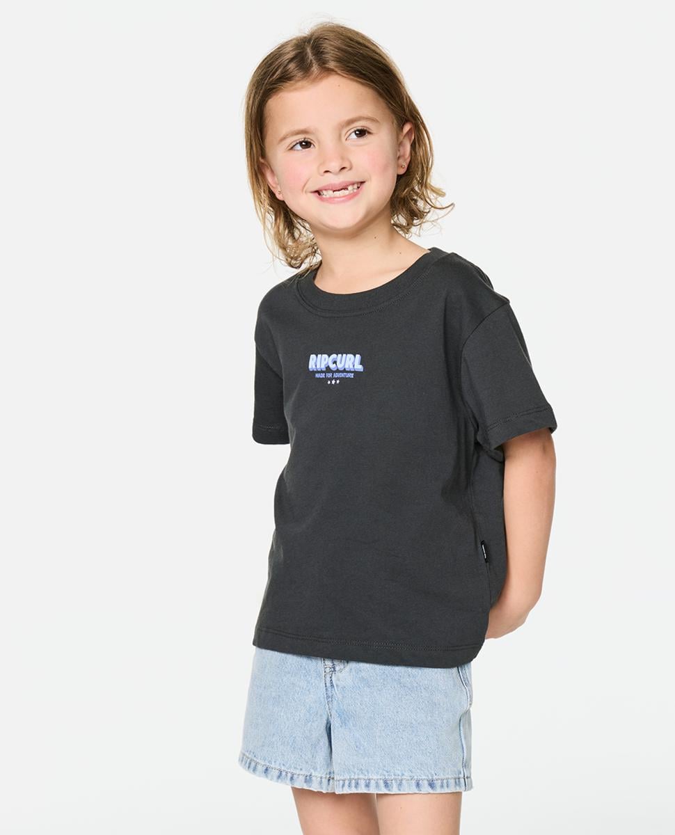 Rip Curl The Road Trip Tee - Girl Washed Black. Rip Curl Tees in Toddler Girls Tees & Toddler Girls T-shirts & Singlets. Code: 058JTE