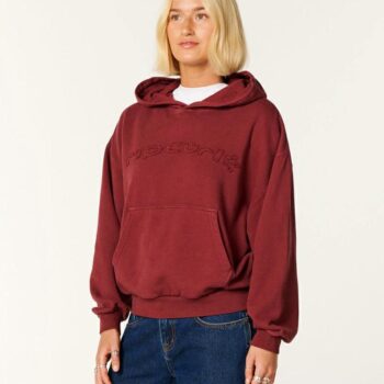 Rip Curl Distressed Logo Hood Dark Plum. Rip Curl Hoodies in Womens Hoodies & Womens Jackets, Jumpers & Knits. Code: 0FJWFL