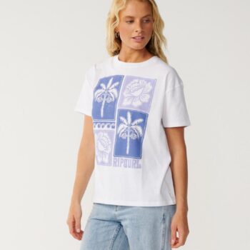 Rip Curl Bossa Nova Relaxed Tee White. Rip Curl Tees in Womens Tees & Womens T-shirts & Singlets. Code: 0PIWTE