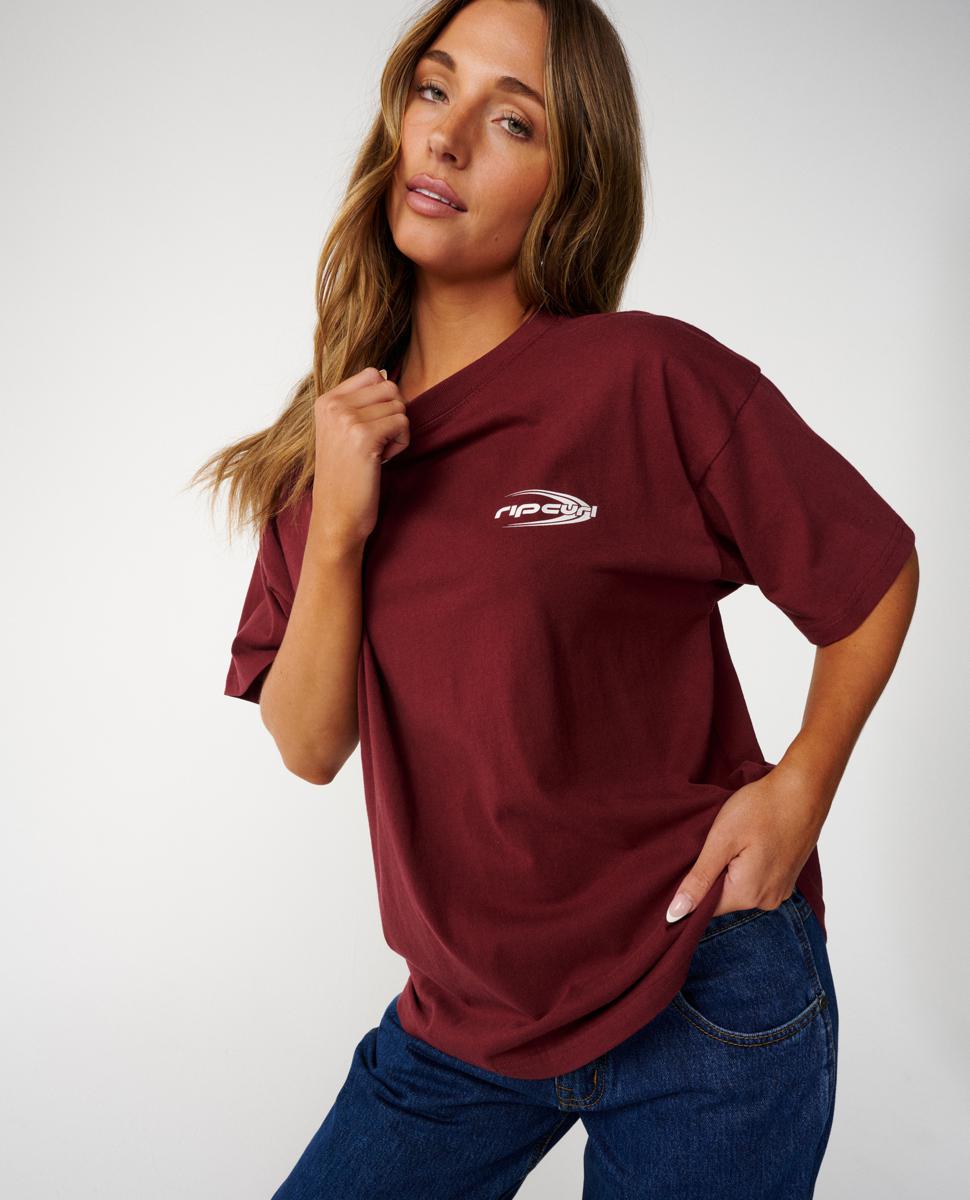 Rip Curl Rc Evolution Tee Burgundy. Rip Curl Tees in Womens Tees & Womens T-shirts & Singlets. Code: 0UQWTE