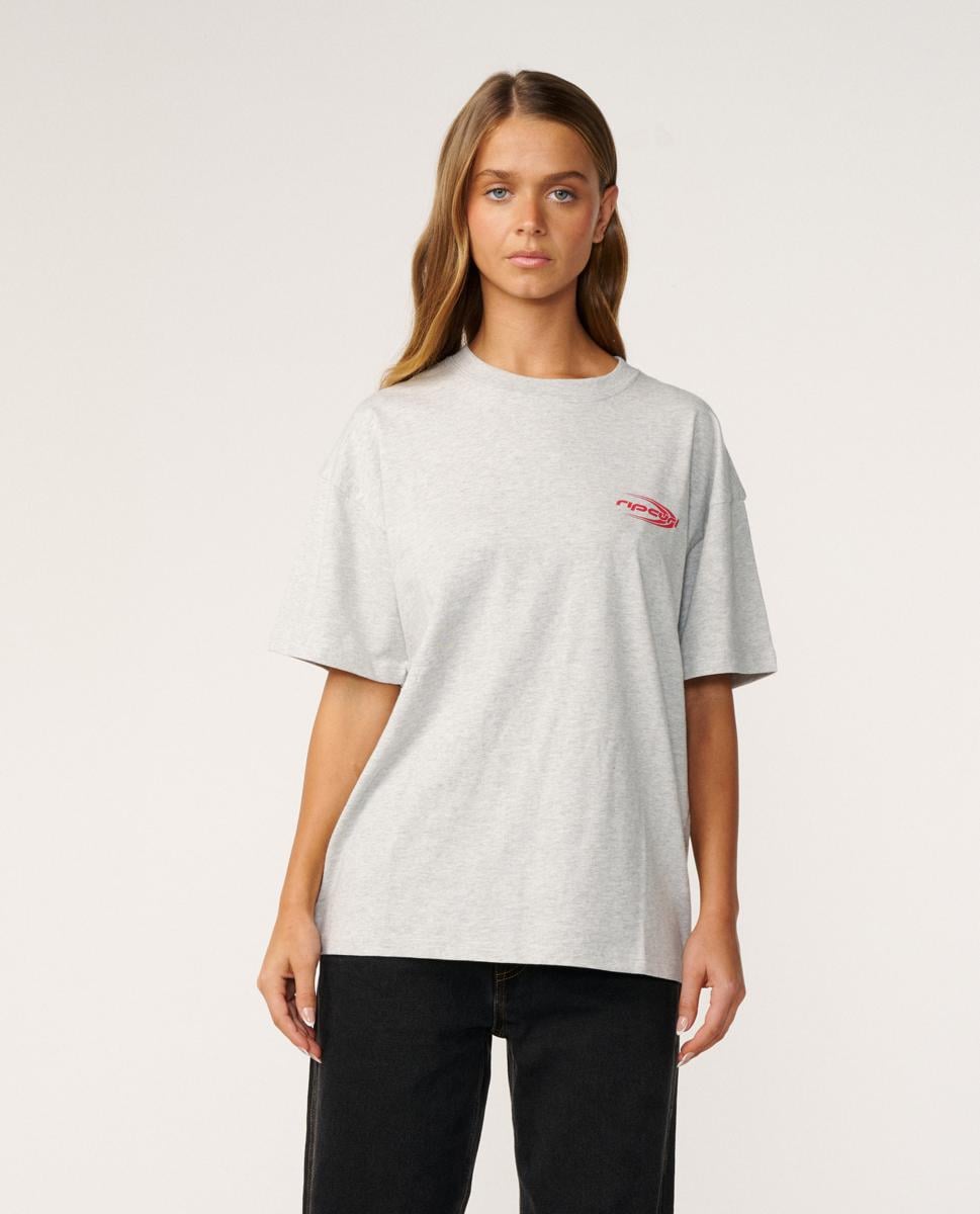 Rip Curl Rc Evolution Tee Grey Marle. Rip Curl Tees in Womens Tees & Womens T-shirts & Singlets. Code: 0UQWTE
