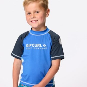 Rip Curl Shock Upf S/s-boy Blue Gum. Rip Curl Rashvests in Toddlers Rashvests & Toddlers Wetsuits. Code: 11BTRV