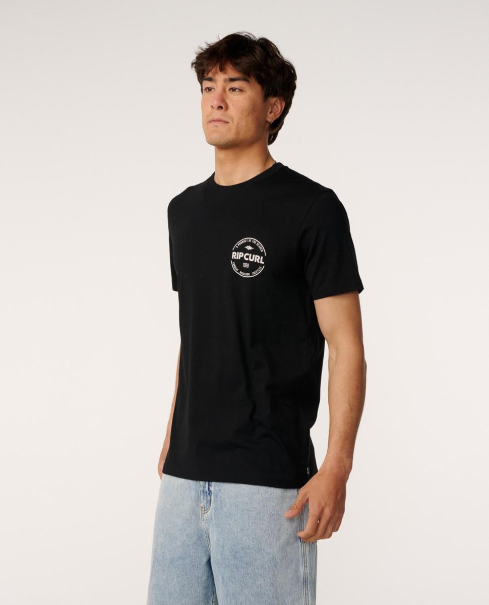 Rip Curl Staple Tee Black. Rip Curl Tees in Mens Tees & Mens T-shirts & Singlets. Code: 12RMTE