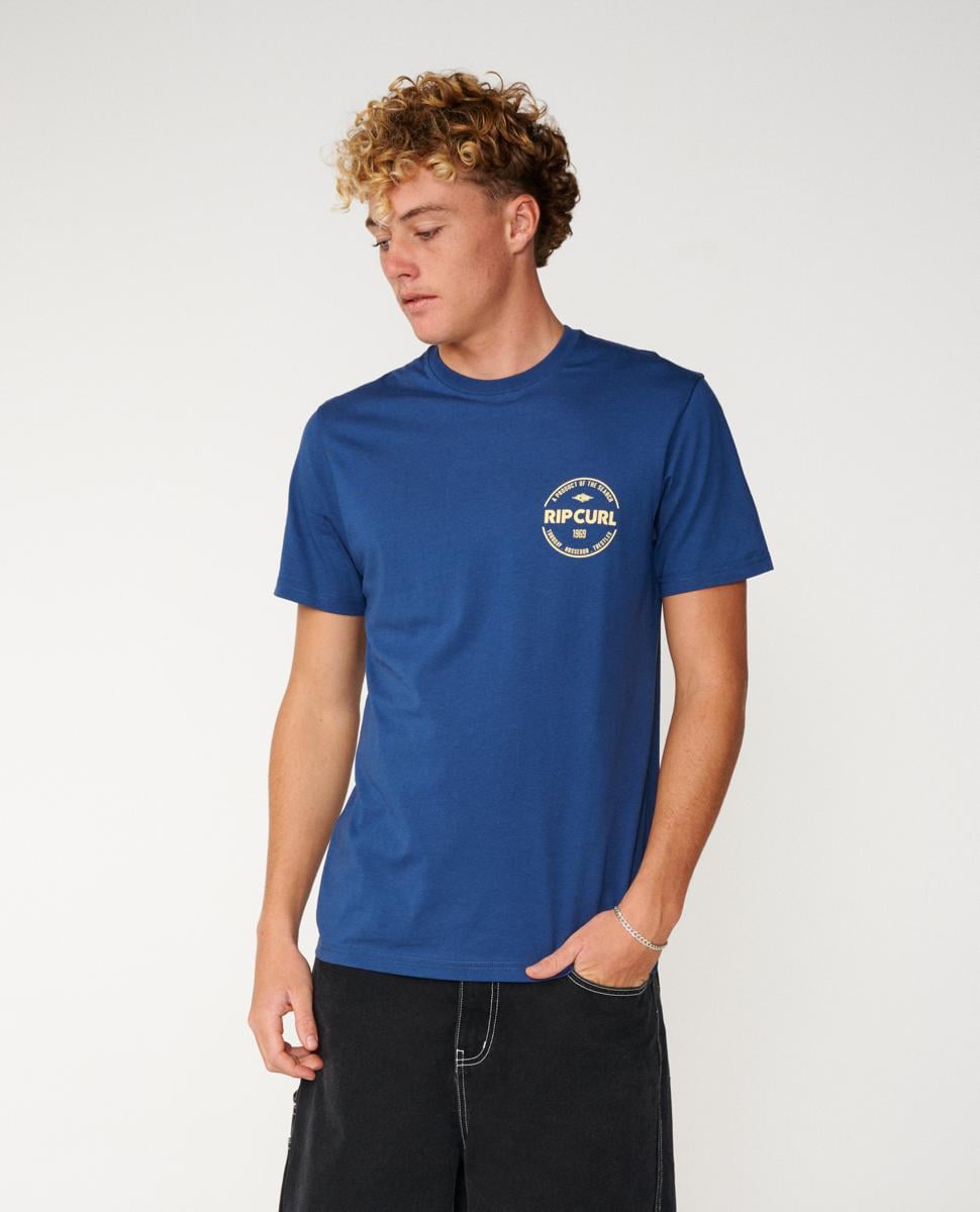 Rip Curl Staple Tee Light Navy. Rip Curl Tees in Mens Tees & Mens T-shirts & Singlets. Code: 12RMTE