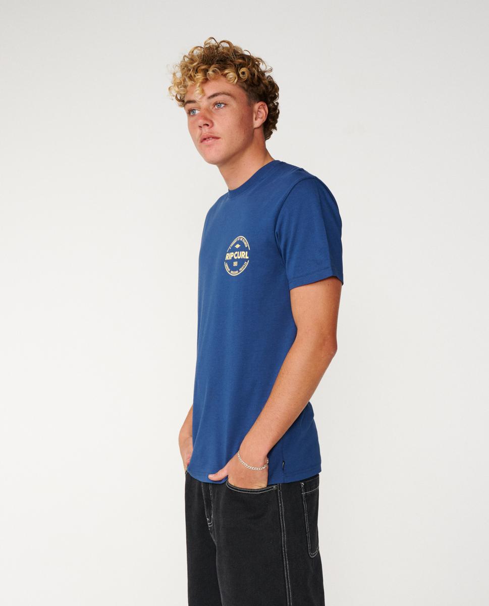 Rip Curl Staple Tee Light Navy. Rip Curl Tees in Mens Tees & Mens T-shirts & Singlets. Code: 12RMTE