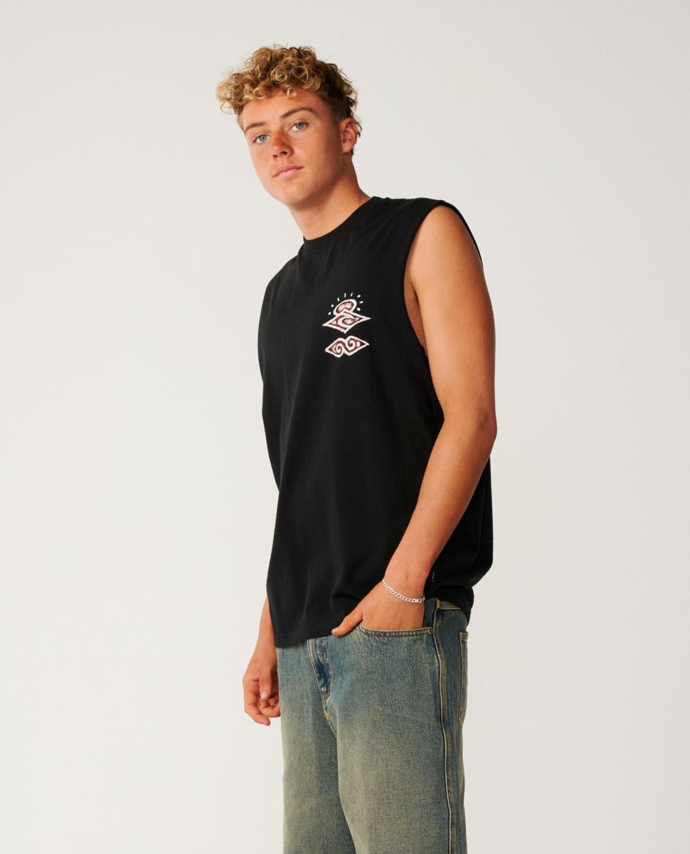 Rip Curl Disorder Boneyards Muscle Black. Rip Curl Singlets & Tanks in Mens Singlets & Tanks & Mens T-shirts & Singlets. Code: 138MTE