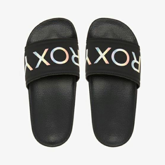 Roxy Girls 8-14 Slippy Ii Slides Black. Roxy Sandals in Girls Sandals & Girls Footwear. Code: ARGL100287