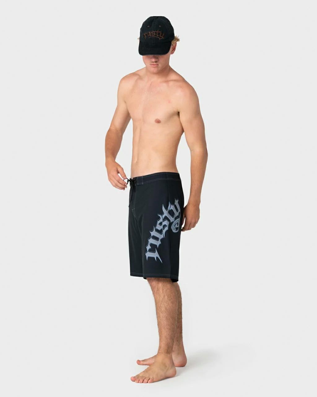 Rusty Scream Fixed Waist Boards Black. Rusty Boardshorts - Fitted Waist in Mens Boardshorts - Fitted Waist & Mens Shorts. Code: BSM1797