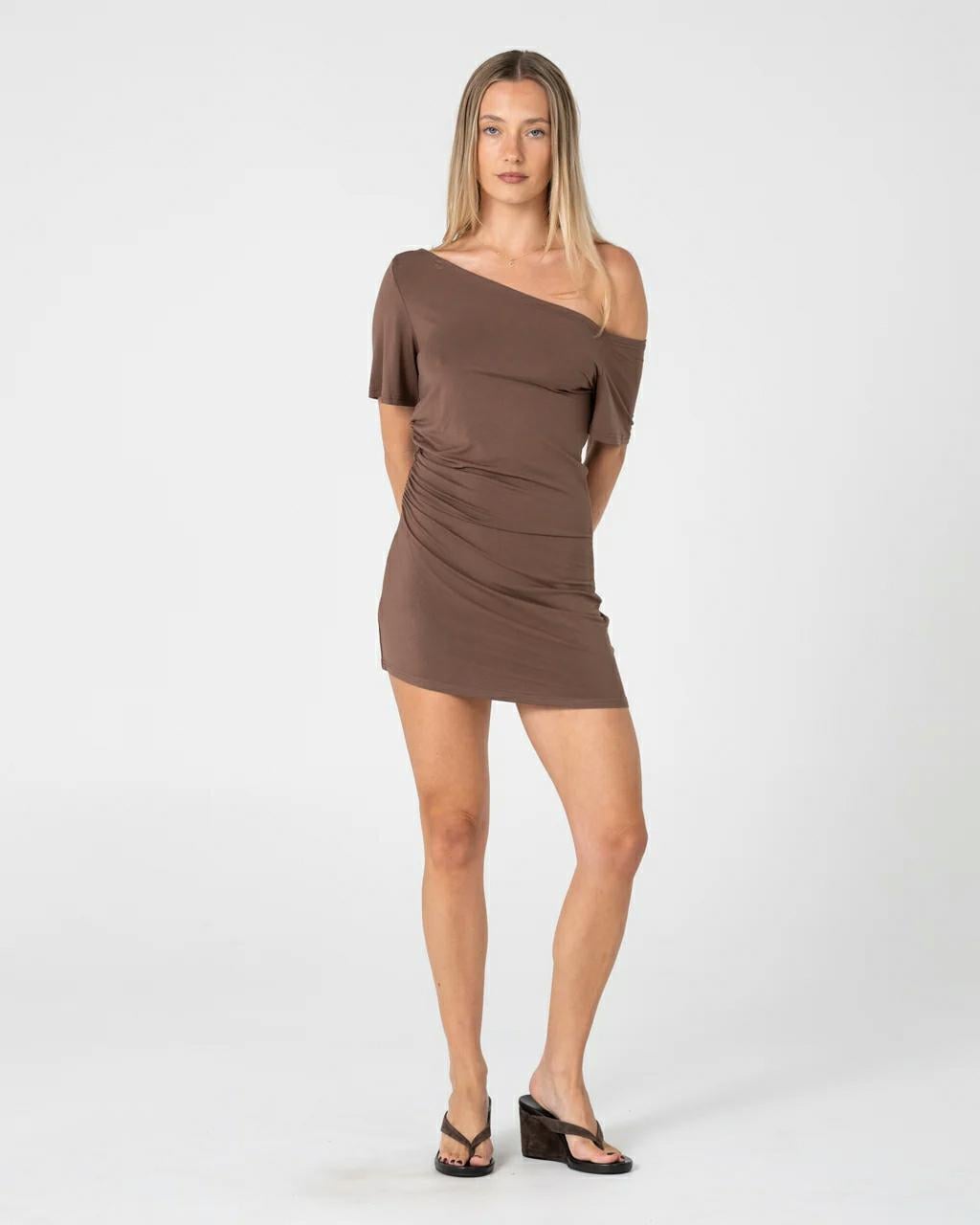 Rusty Sally Slouch Off Shoulder Pinecone. Rusty Dresses in Womens Dresses & Womens Skirts, Dresses & Jumpsuits. Code: DRL1331