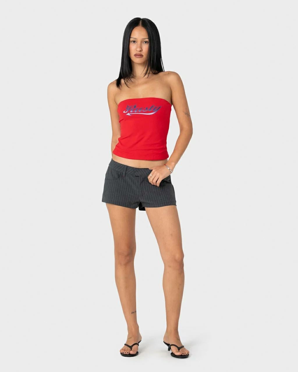 Rusty Horny Devil Boob Tube Red. Rusty Tees in Womens Tees & Womens T-shirts & Singlets. Code: FSL0792