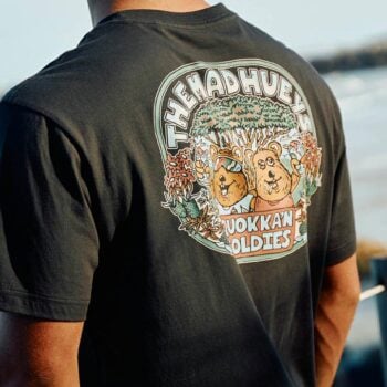 The Mad Hueys Quokkan Coldies Ss Tee Vintage Black. The Mad Hueys Tees in Mens Tees & Mens T-shirts & Singlets. Code: H426M01016