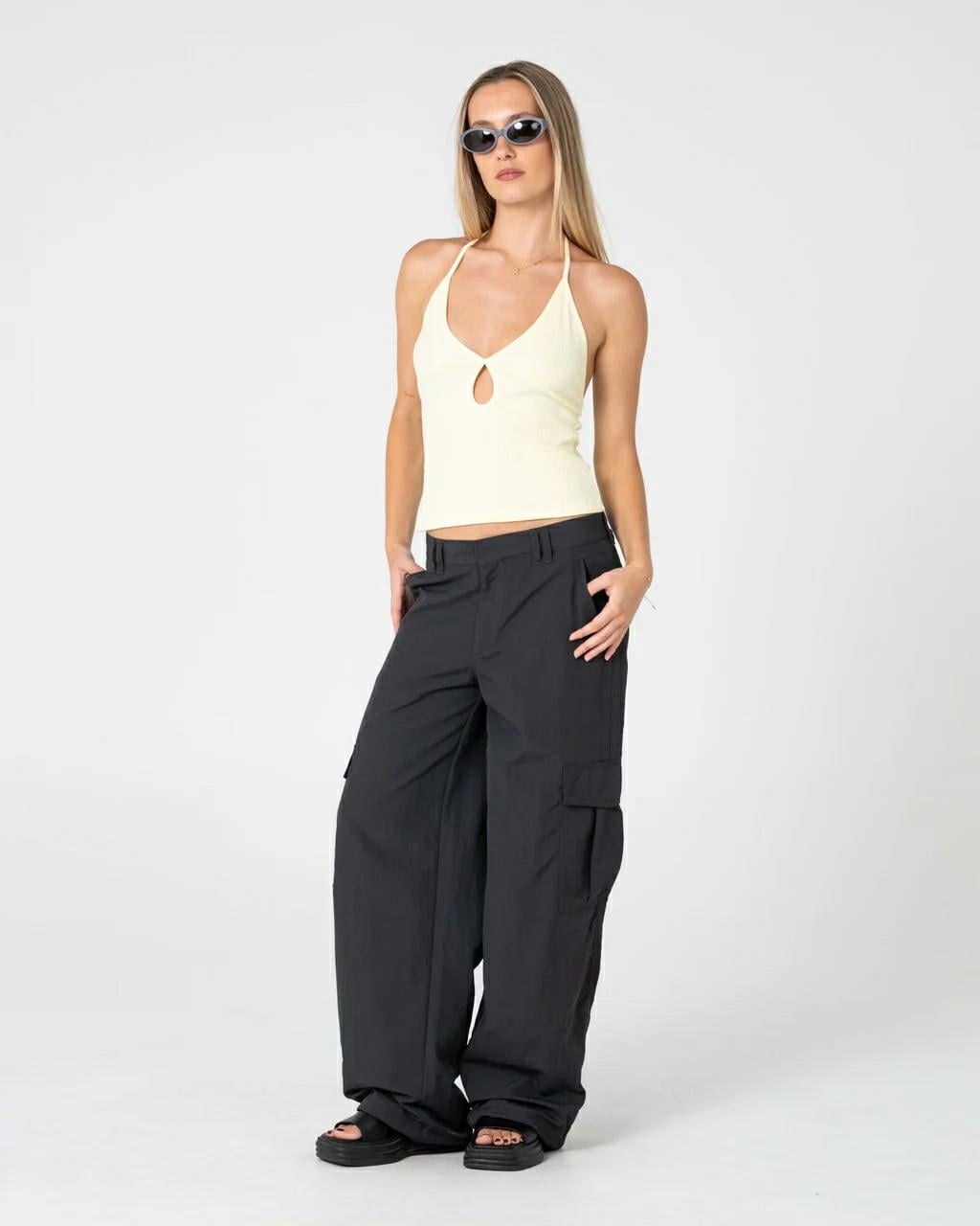 Rusty Melrose Loose Low Rise Ca Carbon. Rusty Pants in Womens Pants & Womens Pants & Jeans. Code: PAL1511