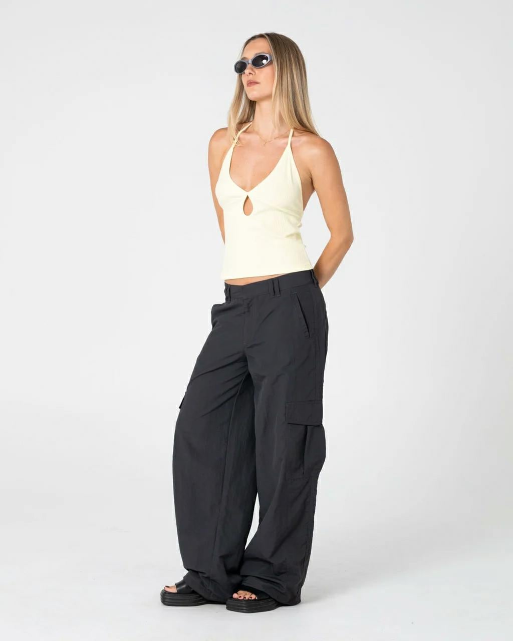 Rusty Melrose Loose Low Rise Ca Carbon. Rusty Pants in Womens Pants & Womens Pants & Jeans. Code: PAL1511