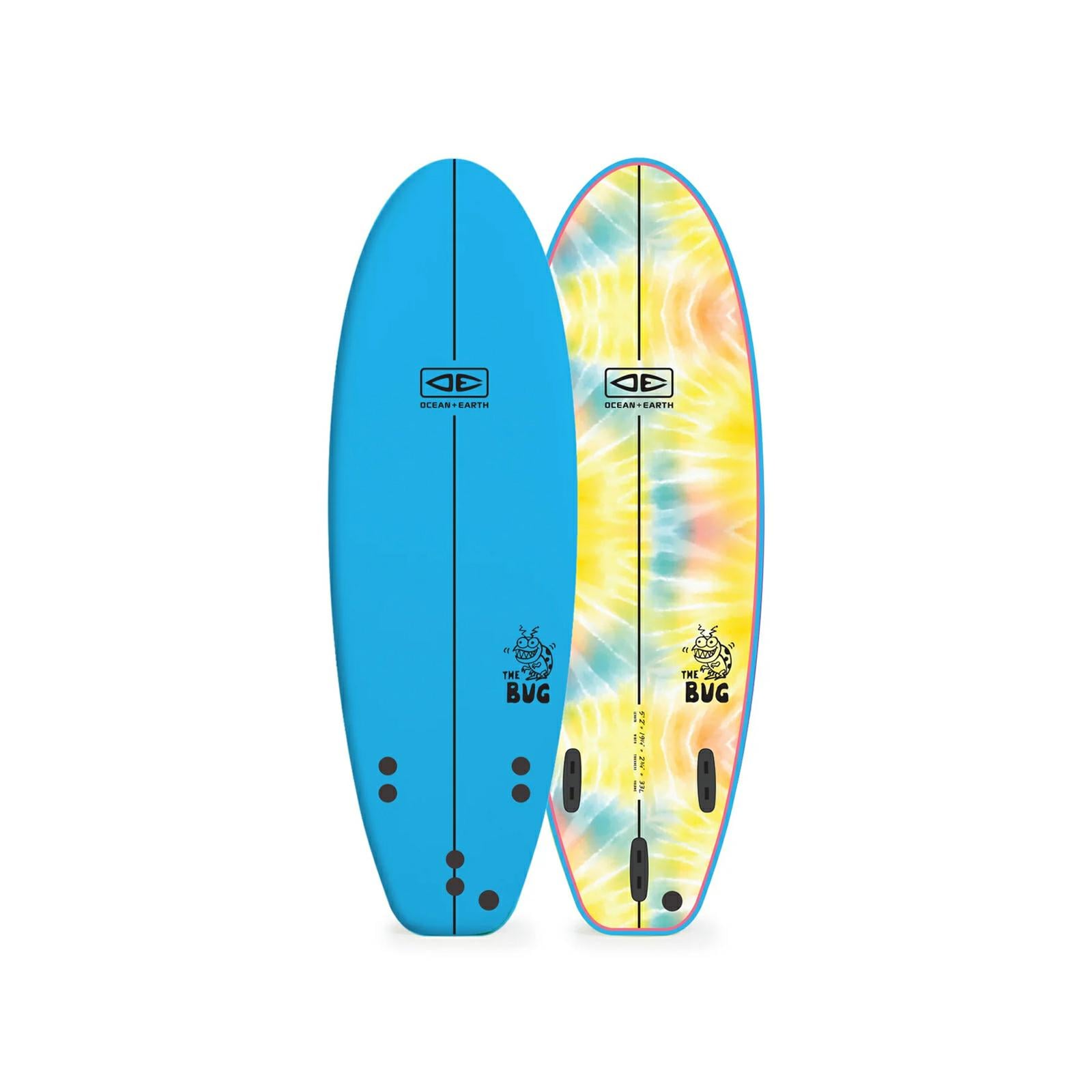 Ocean And Earth Bug Softboard 5.2ft Blue. Ocean And Earth Softboards in Boardsports Softboards & Boardsports Surf. Code: SBSO52