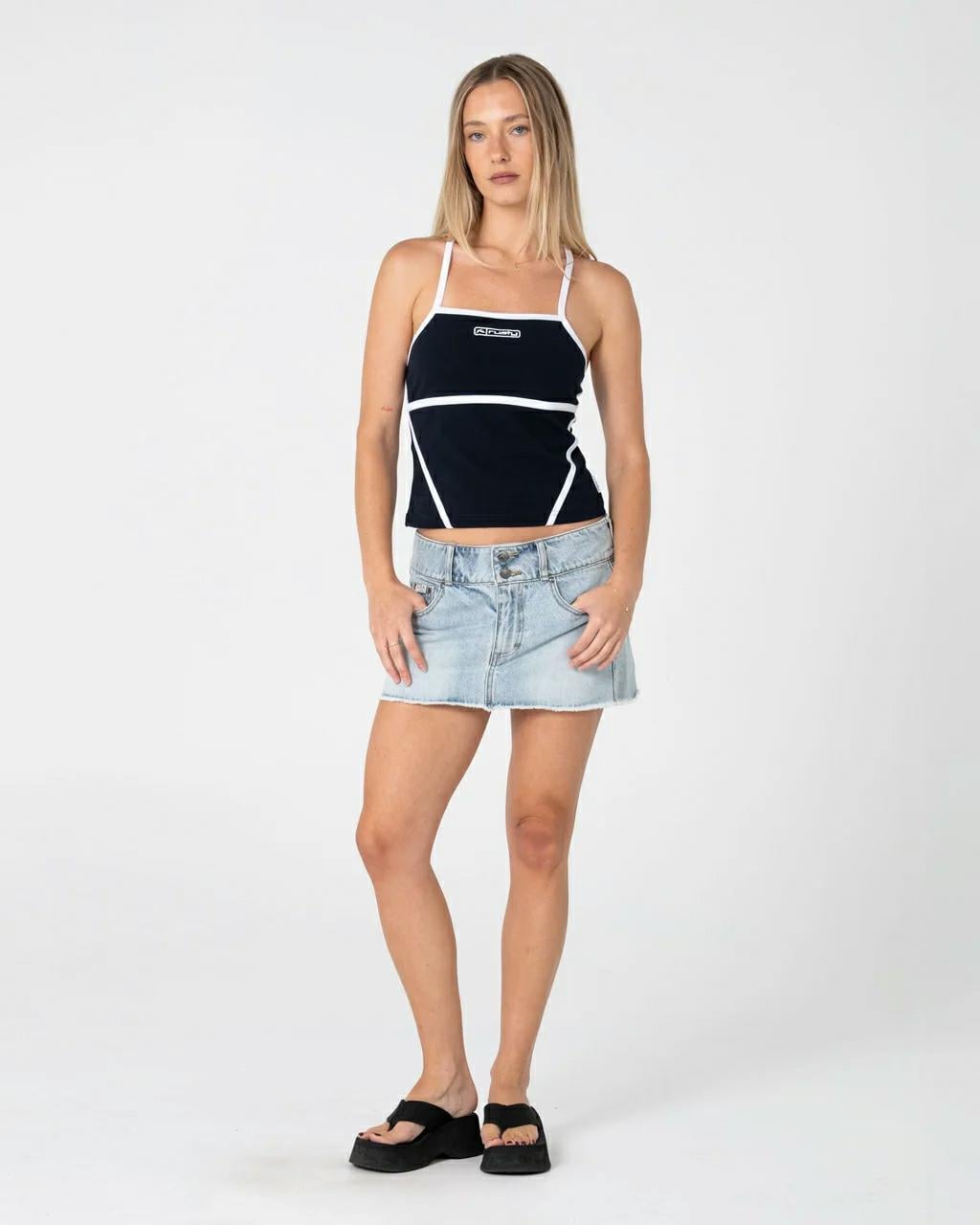 Rusty Chaos Low Rise Micro Mini Worn Out. Rusty Skirts in Womens Skirts & Womens Skirts, Dresses & Jumpsuits. Code: SKL0674