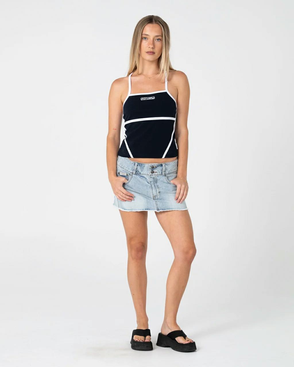 Rusty Chaos Low Rise Micro Mini Worn Out. Rusty Skirts in Womens Skirts & Womens Skirts, Dresses & Jumpsuits. Code: SKL0674