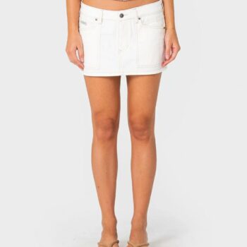 Rusty Work It Low Rise Mini Den Snowy White. Rusty Skirts in Womens Skirts & Womens Skirts, Dresses & Jumpsuits. Code: SKL0682