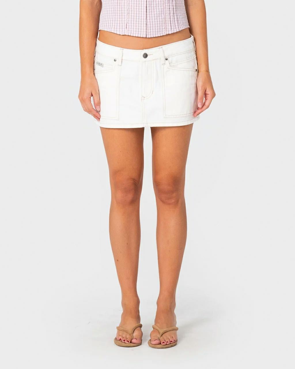 Rusty Work It Low Rise Mini Den Snowy White. Rusty Skirts in Womens Skirts & Womens Skirts, Dresses & Jumpsuits. Code: SKL0682