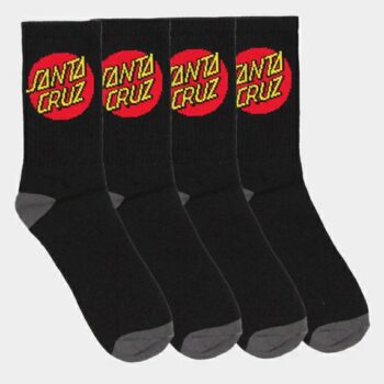 Santa Cruz Skateboards Classic Dot Crew 4 Pack Black. Santa Cruz Skateboards Socks, Underwear, Pyjamas in Mens Socks, Underwear, Pyjamas & Mens Footwear. Code: SM123-SO01