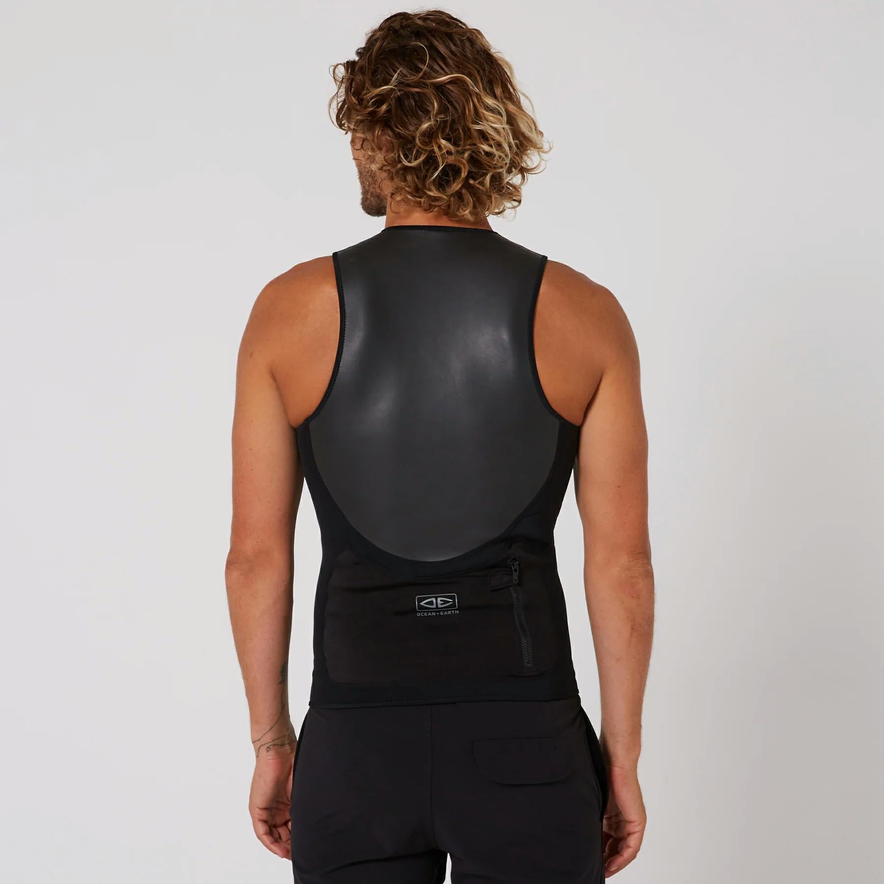 Ocean And Earth Vest Zip Front O & E Black. Ocean And Earth Vest & Jackets in Mens Vest & Jackets & Mens Wetsuits. Code: SMWE12