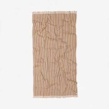 Slow Tide Koko Driftweave Turkish Towel Mousse 97x185. Slow Tide Towels in Womens Towels & Womens Accessories. Code: STTT063
