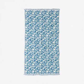 Slow Tide Bailey Driftweave Turkish Towel Salt Water 97x185cm. Slow Tide Towels in Womens Towels & Womens Accessories. Code: STTT075