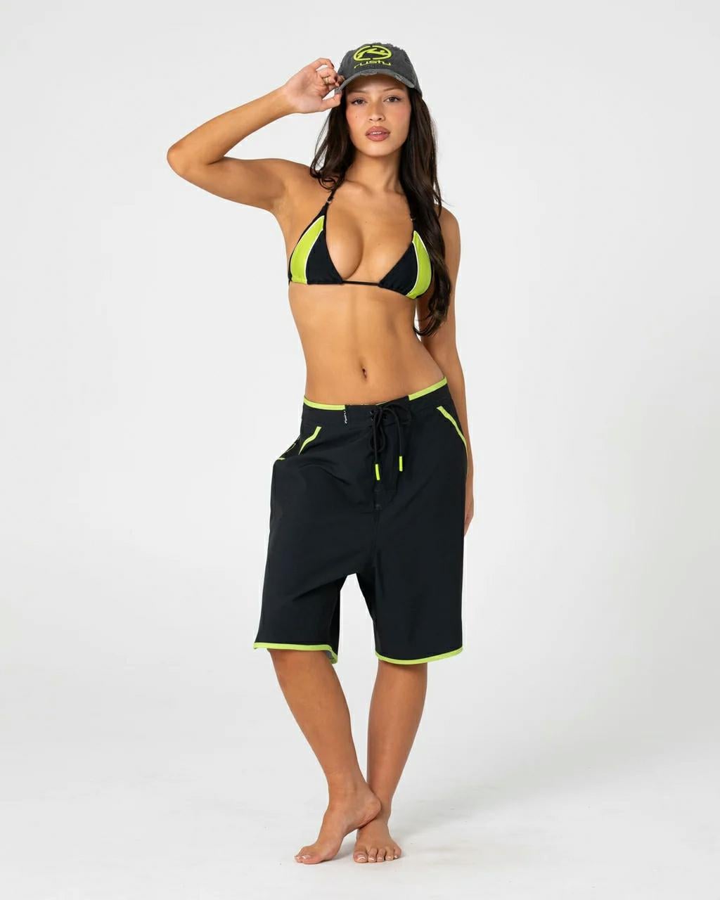 Rusty Voltron Tri Bikini Top Black / Lime. Rusty Swimwear - Separates in Womens Swimwear - Separates & Womens Swimwear. Code: SWL1862
