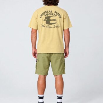 Critical Slide Society Wax And Resin Tee Vintage Yellow. Critical Slide Society Tees in Mens Tees & Mens T-shirts & Singlets. Code: TE26011