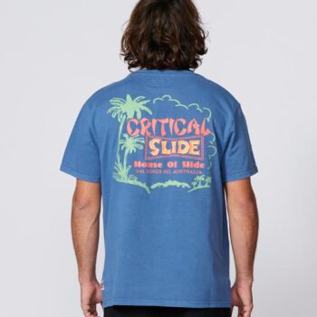 Critical Slide Society Sun Cured Matbox Tee Blue. Critical Slide Society Tees in Mens Tees & Mens T-shirts & Singlets. Code: TE26013